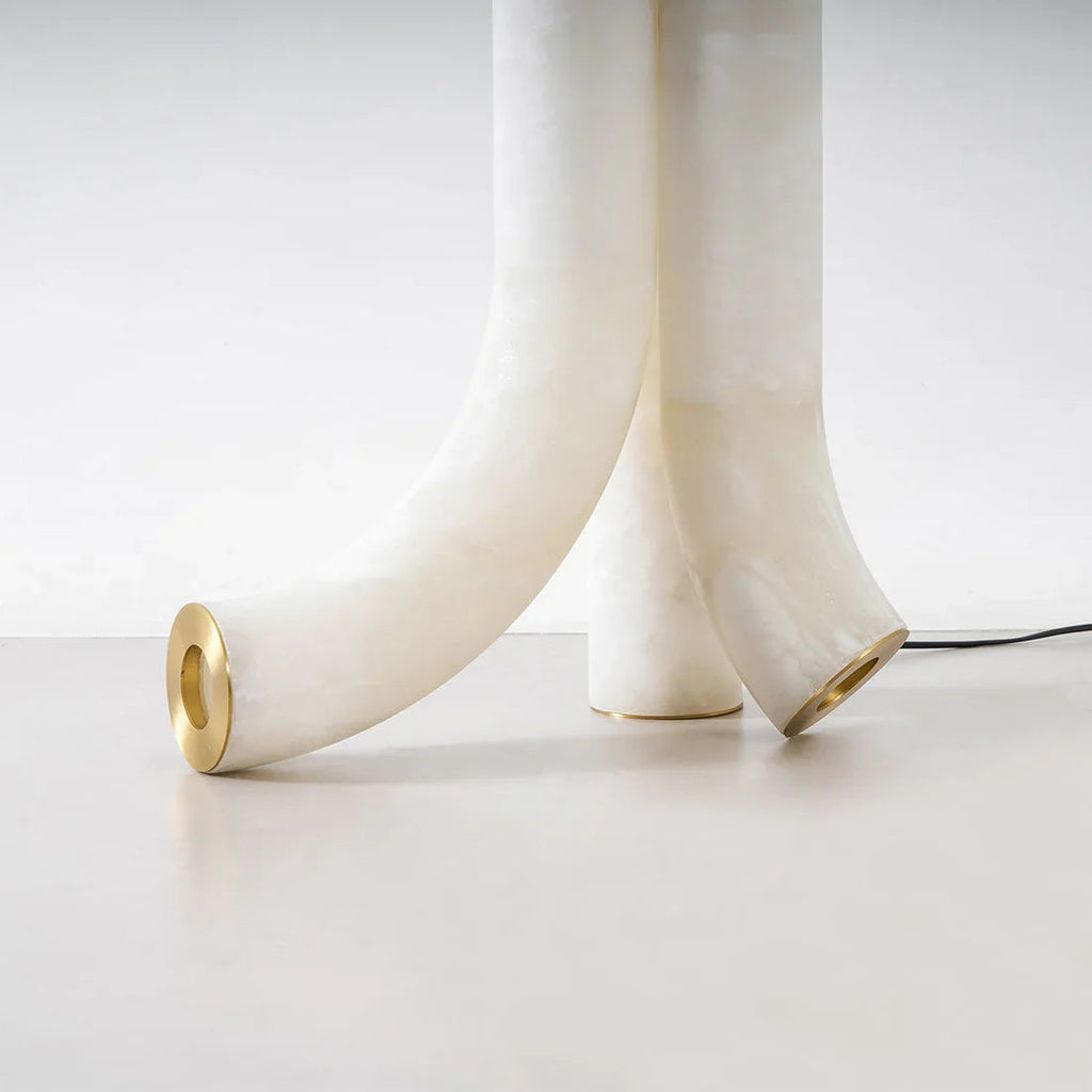 Alabaster Tube Floor Lamp | wildoxy