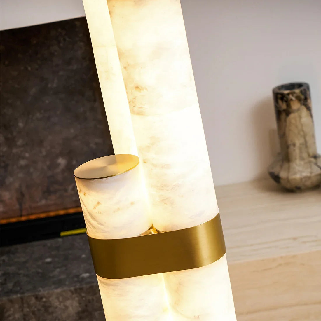 Alabaster Tube Floor Lamp | wildoxy