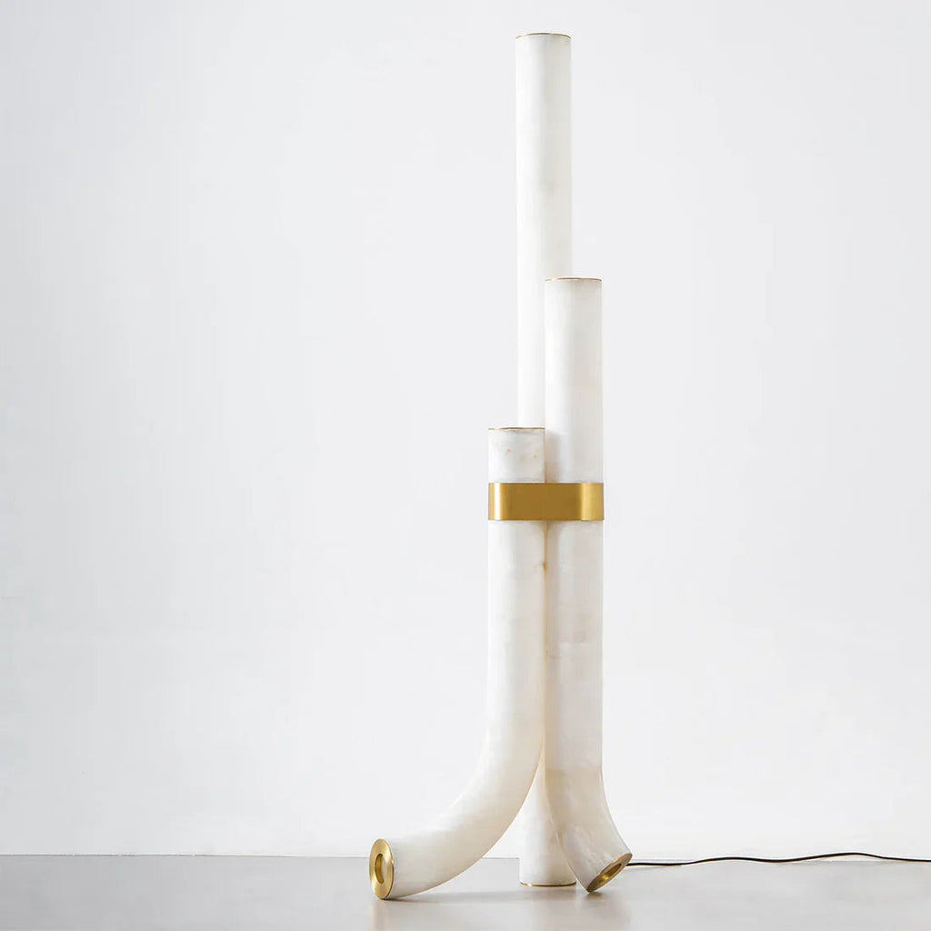Alabaster Tube Floor Lamp | wildoxy
