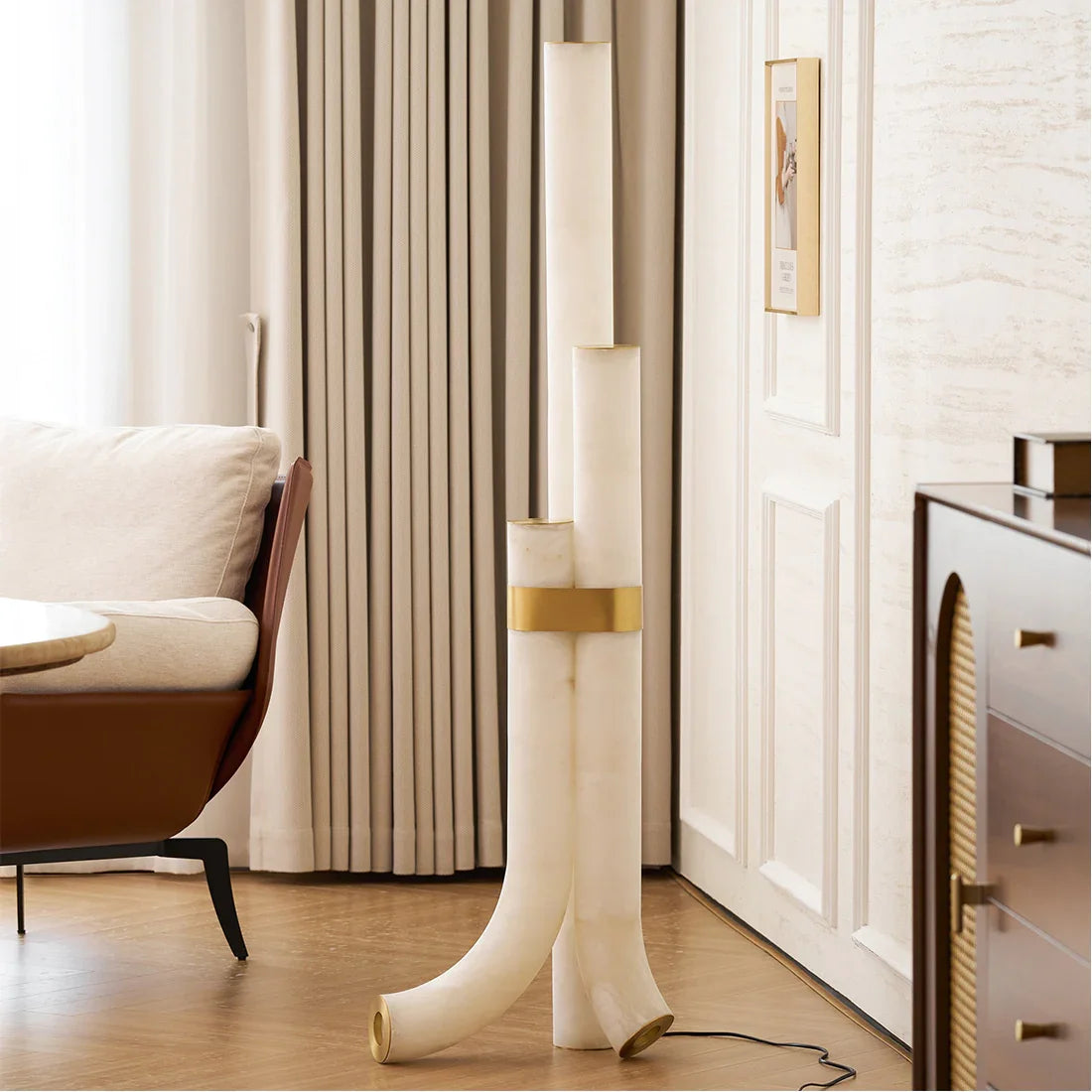 Alabaster Tube Floor Lamp | wildoxy