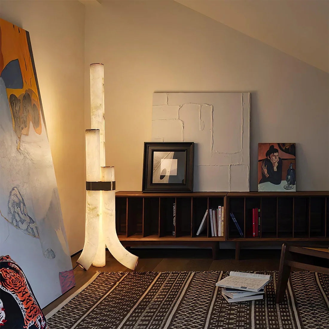 Alabaster Tube Floor Lamp | wildoxy