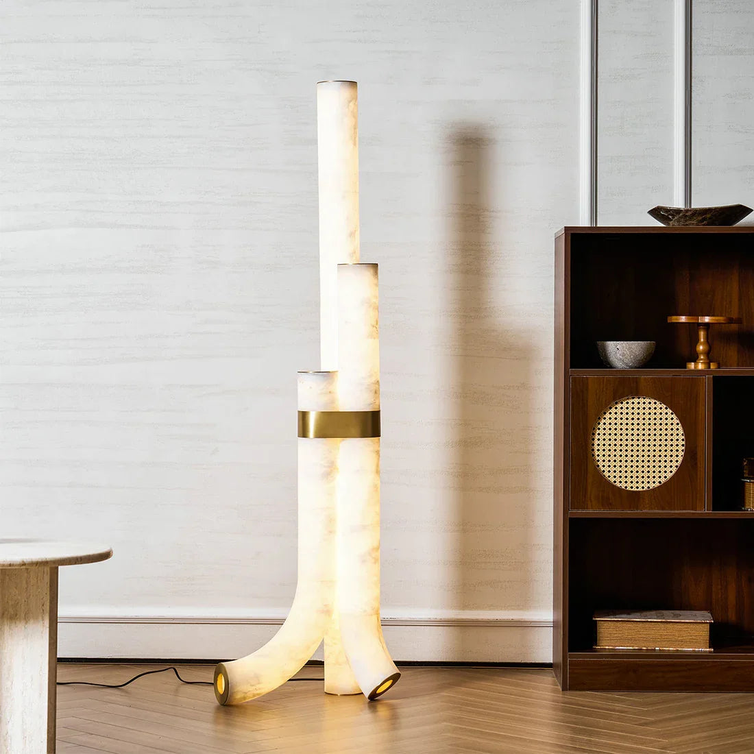 Alabaster Tube Floor Lamp | wildoxy
