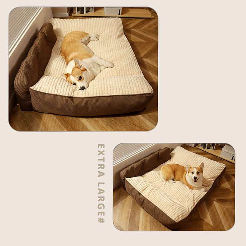 Washable Extra-Thick Plush Pet Cushion for Dogs & Cats