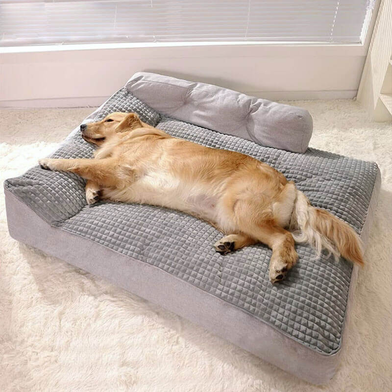 Washable Extra-Thick Plush Pet Cushion for Dogs & Cats