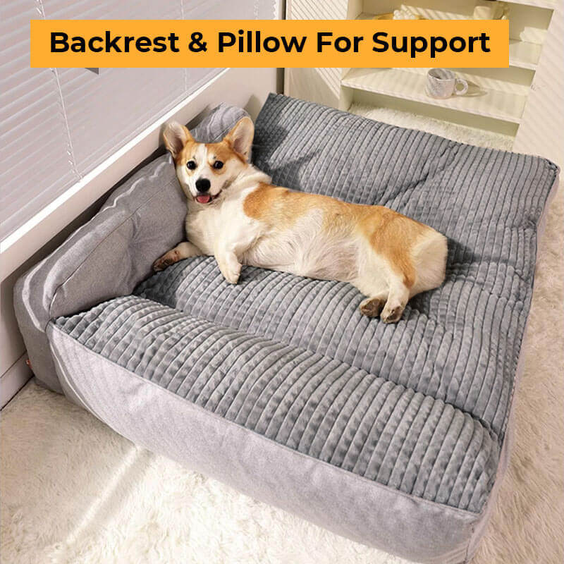 Washable Extra-Thick Plush Pet Cushion for Dogs & Cats