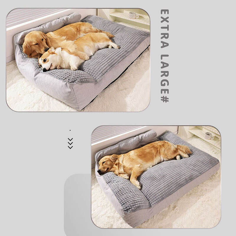 Washable Extra-Thick Plush Pet Cushion for Dogs & Cats
