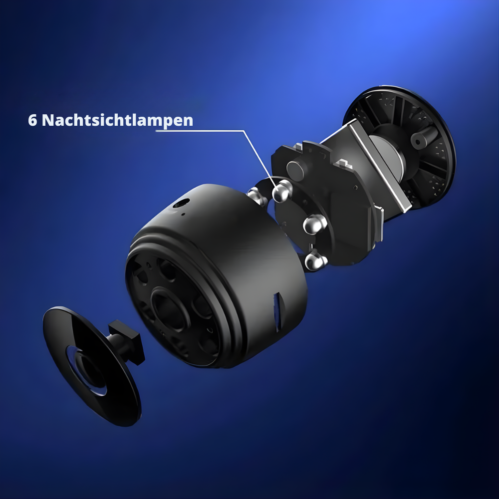 Trådlös backkamera — 720P, 128GB, magnetisk 360°