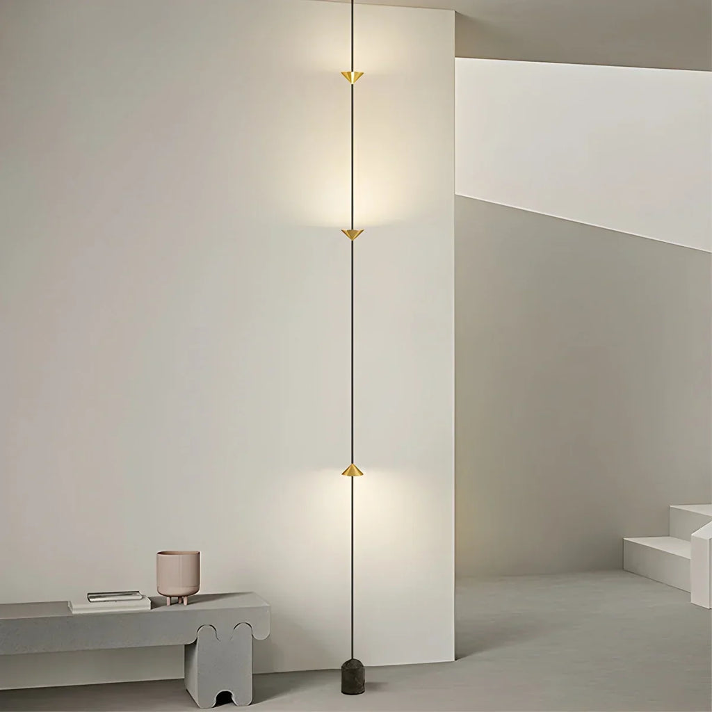 Ledlamp van vloer tot plafond — 4 lichtpunten, 2.5–3.2 m