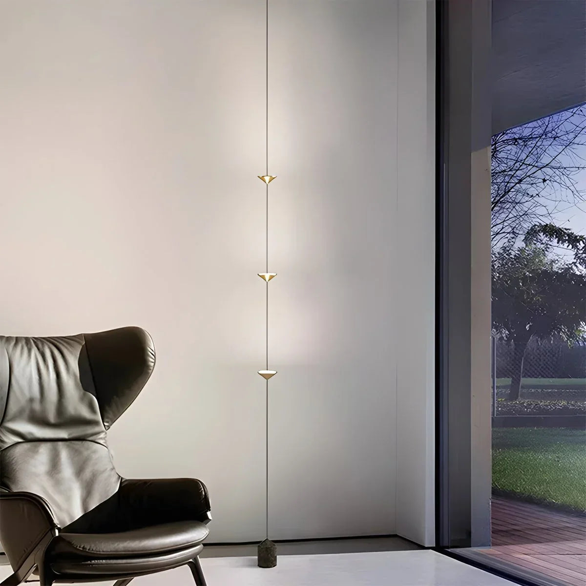 Ledlamp van vloer tot plafond — 4 lichtpunten, 2.5–3.2 m