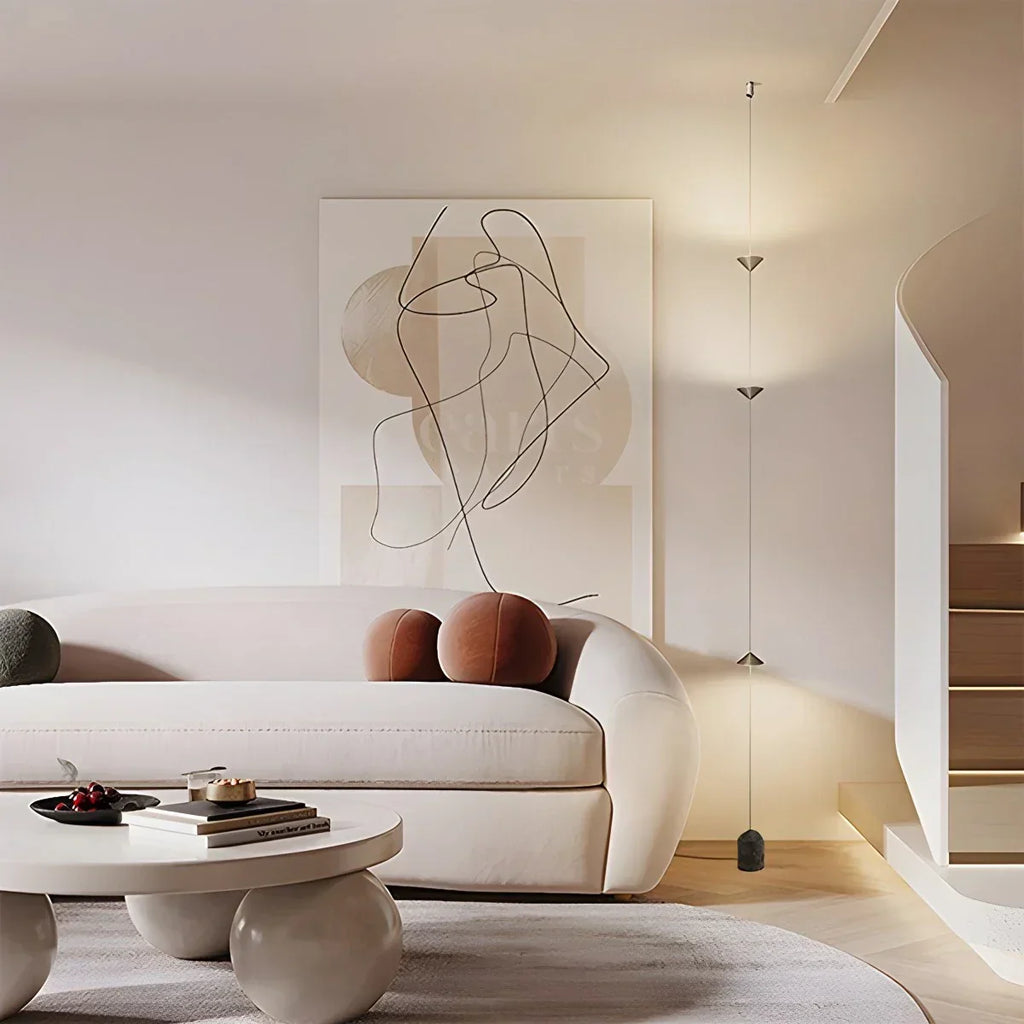 Ledlamp van vloer tot plafond — 4 lichtpunten, 2.5–3.2 m