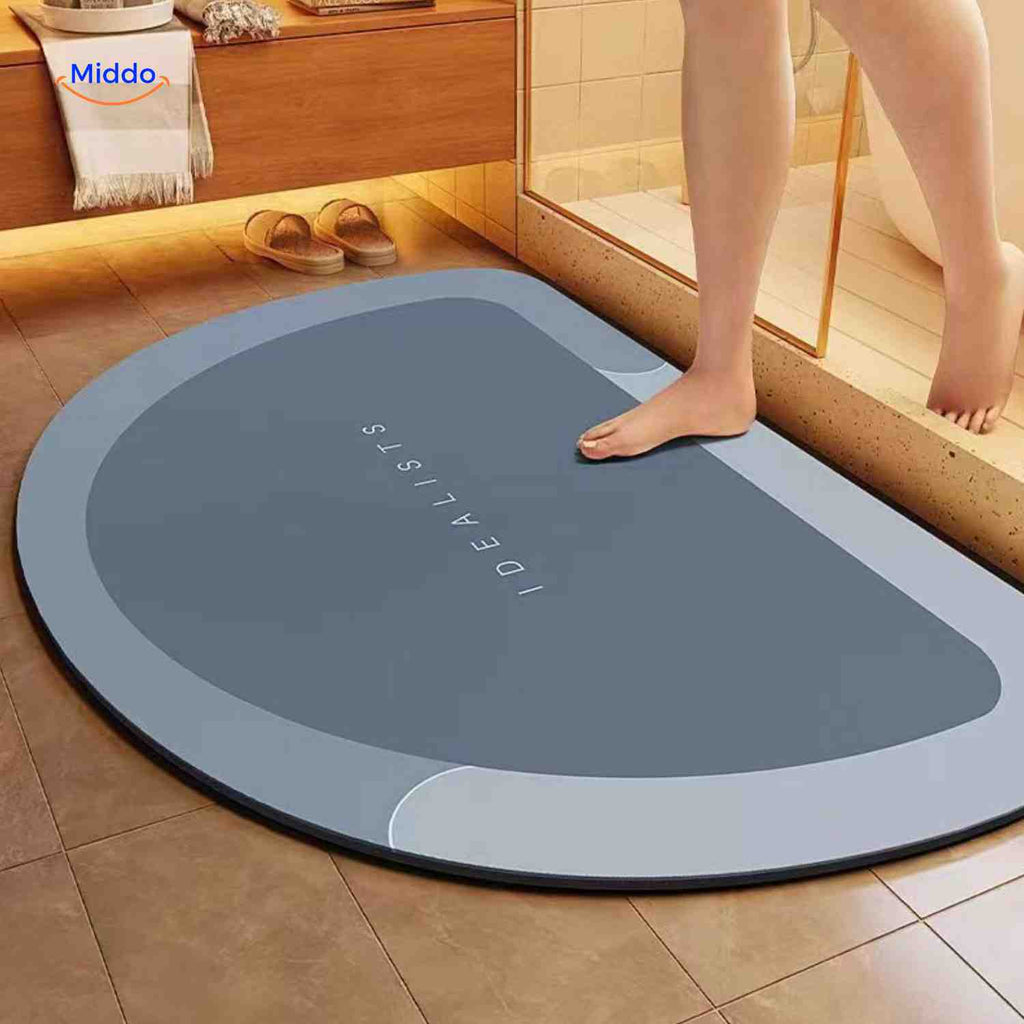 Quick-Drying Bath Mat — Extra Absorbent, Non-Slip