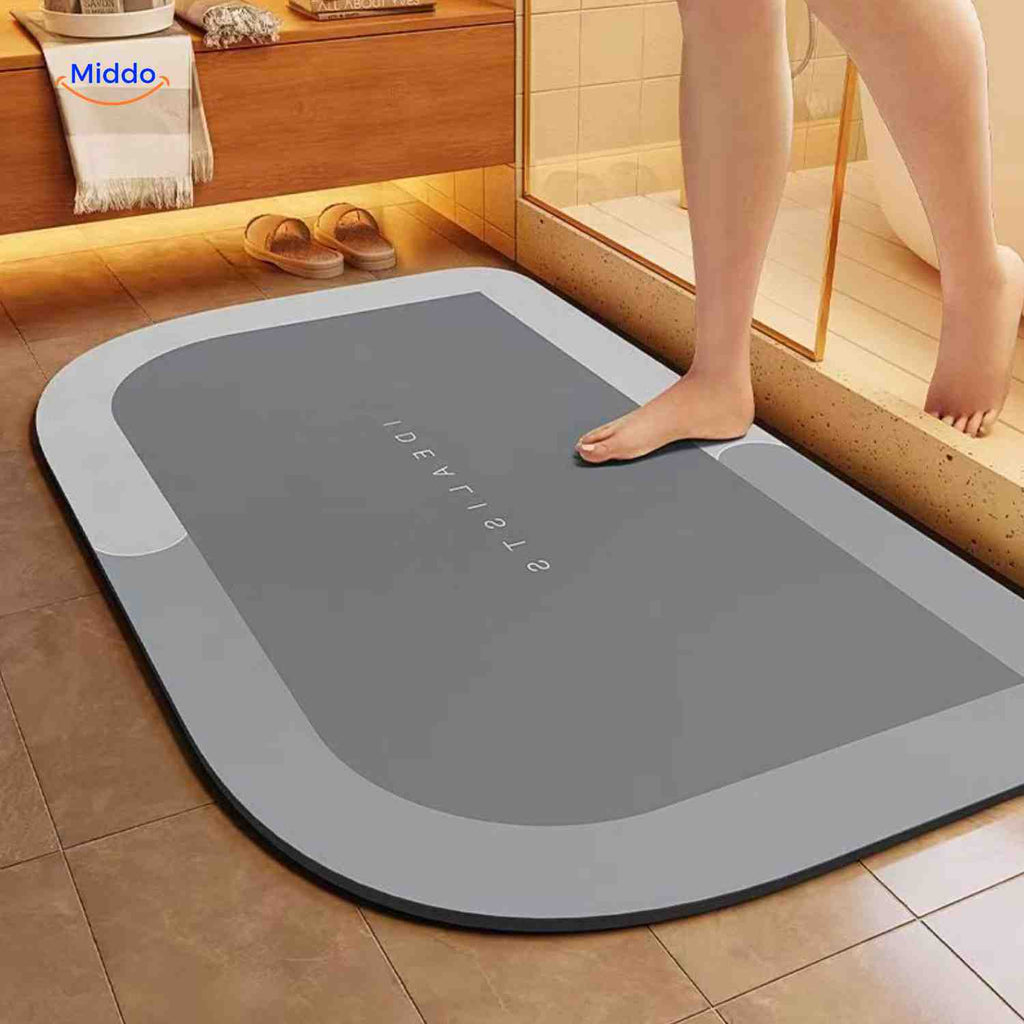 Quick-Drying Bath Mat — Extra Absorbent, Non-Slip