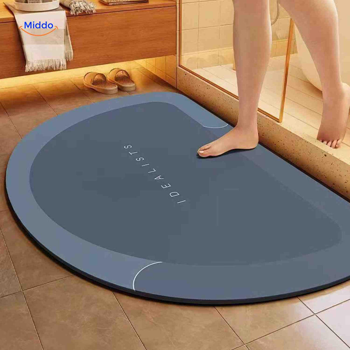 Quick-Drying Bath Mat — Extra Absorbent, Non-Slip