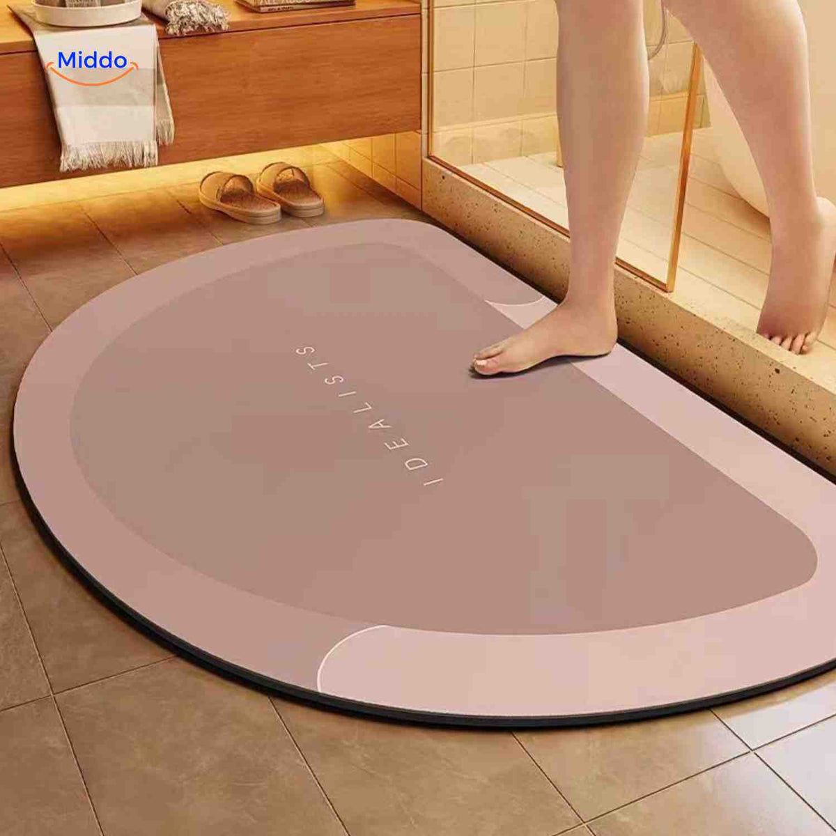 Quick-Drying Bath Mat — Extra Absorbent, Non-Slip