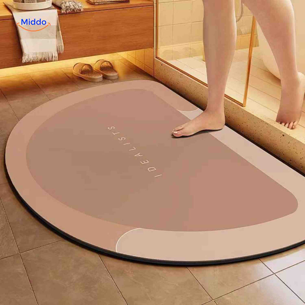 Quick-Drying Bath Mat — Extra Absorbent, Non-Slip