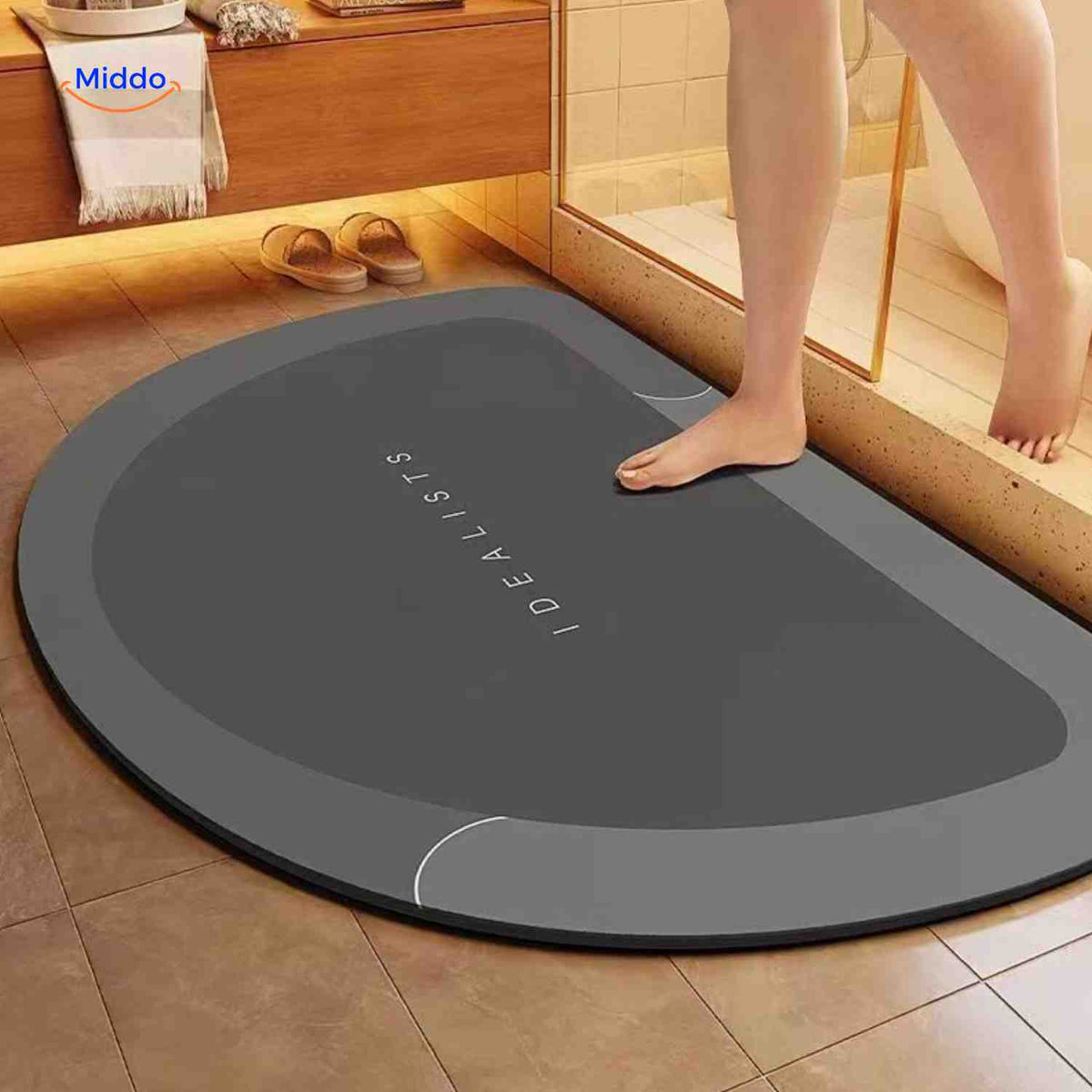 Quick-Drying Bath Mat — Extra Absorbent, Non-Slip