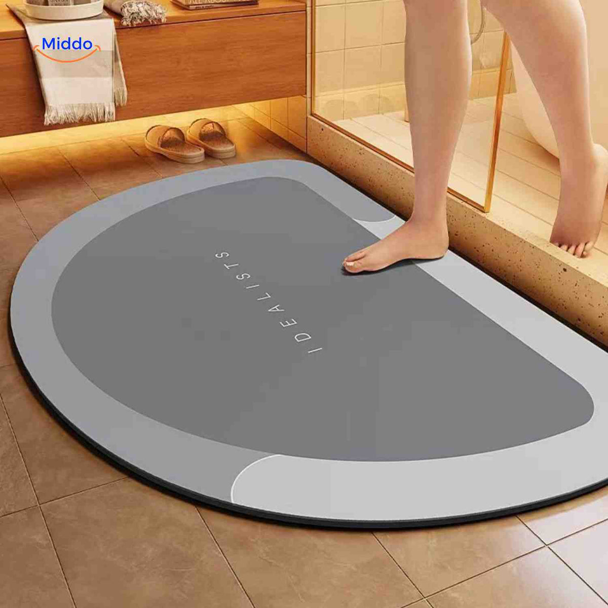 Quick-Drying Bath Mat — Extra Absorbent, Non-Slip