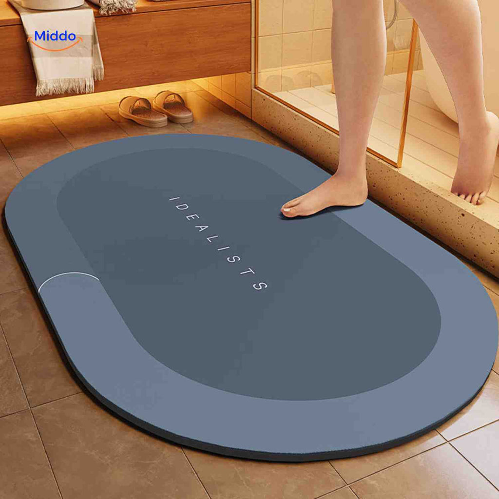 Quick-Drying Bath Mat — Extra Absorbent, Non-Slip