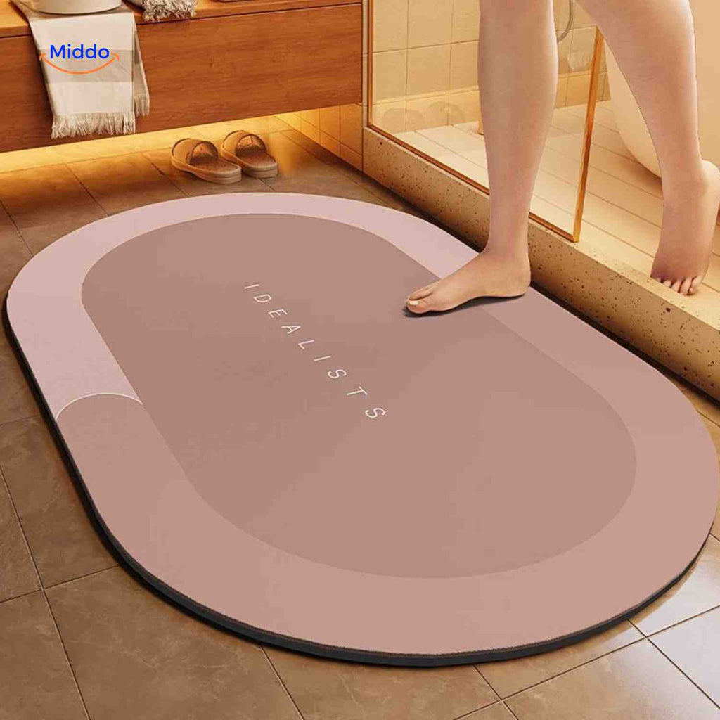 Quick-Drying Bath Mat — Extra Absorbent, Non-Slip