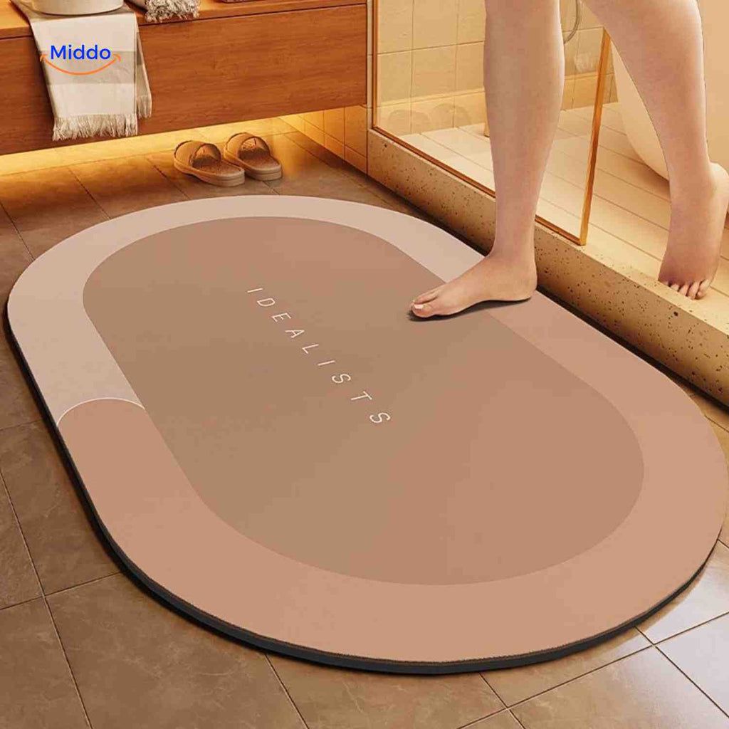 Quick-Drying Bath Mat — Extra Absorbent, Non-Slip