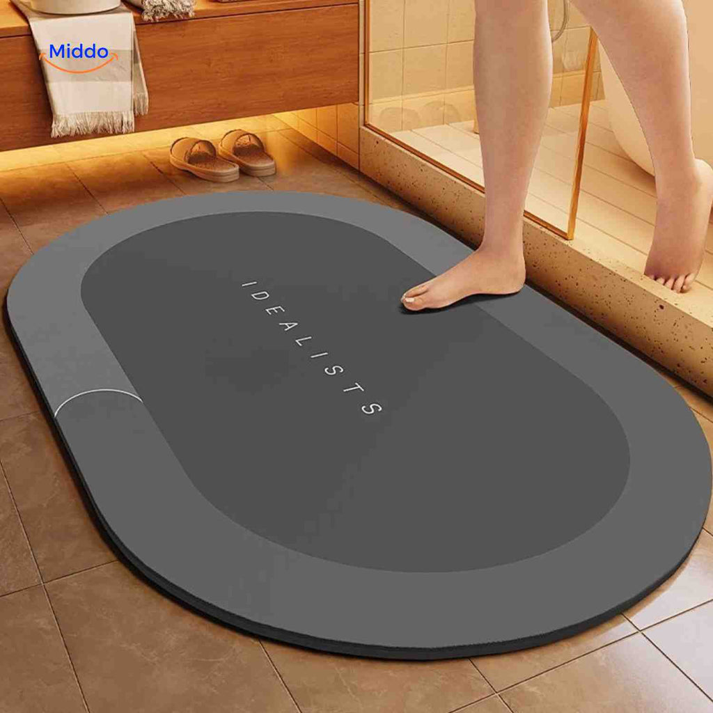 Quick-Drying Bath Mat — Extra Absorbent, Non-Slip