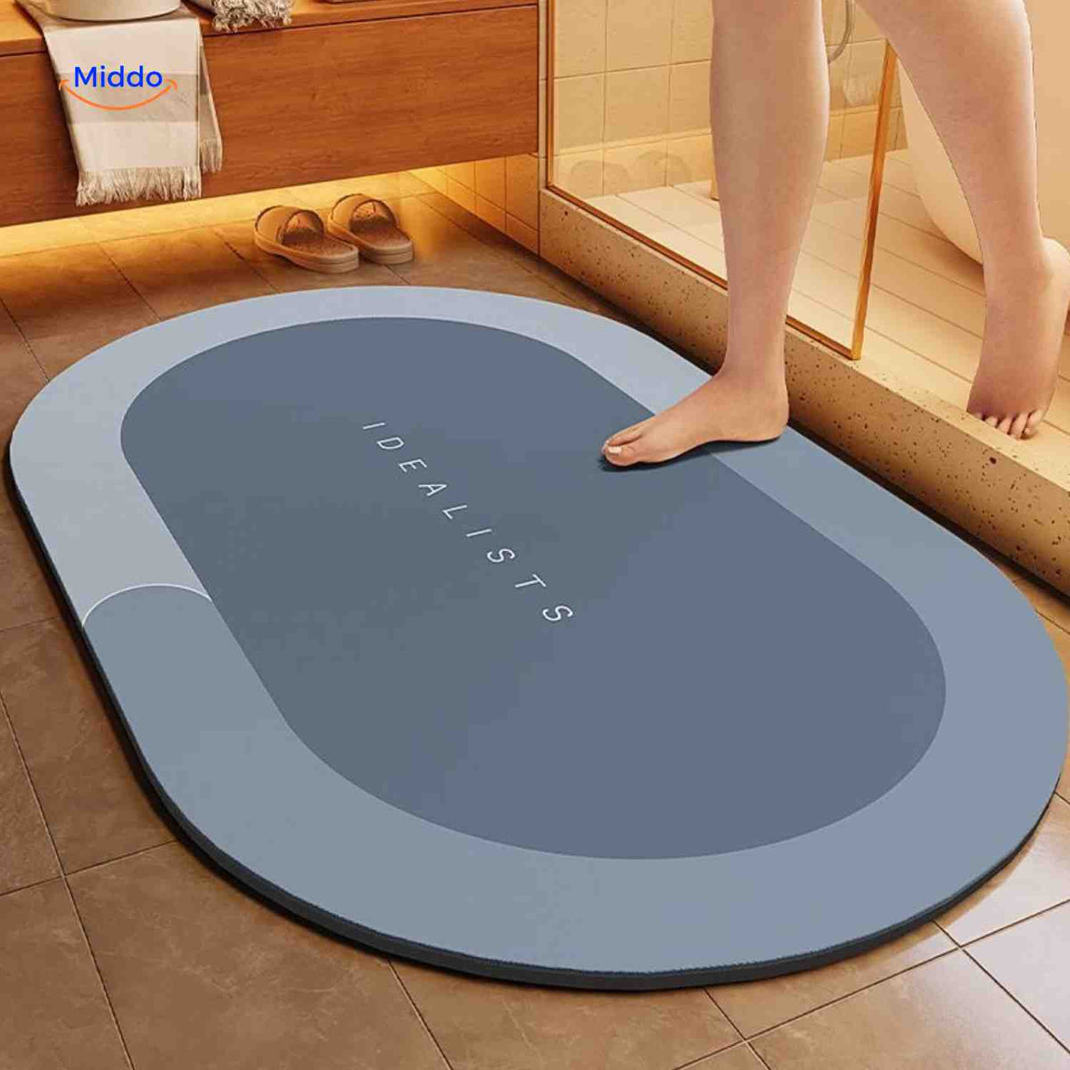 Quick-Drying Bath Mat — Extra Absorbent, Non-Slip