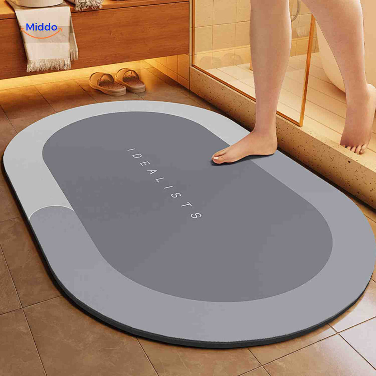 Quick-Drying Bath Mat — Extra Absorbent, Non-Slip