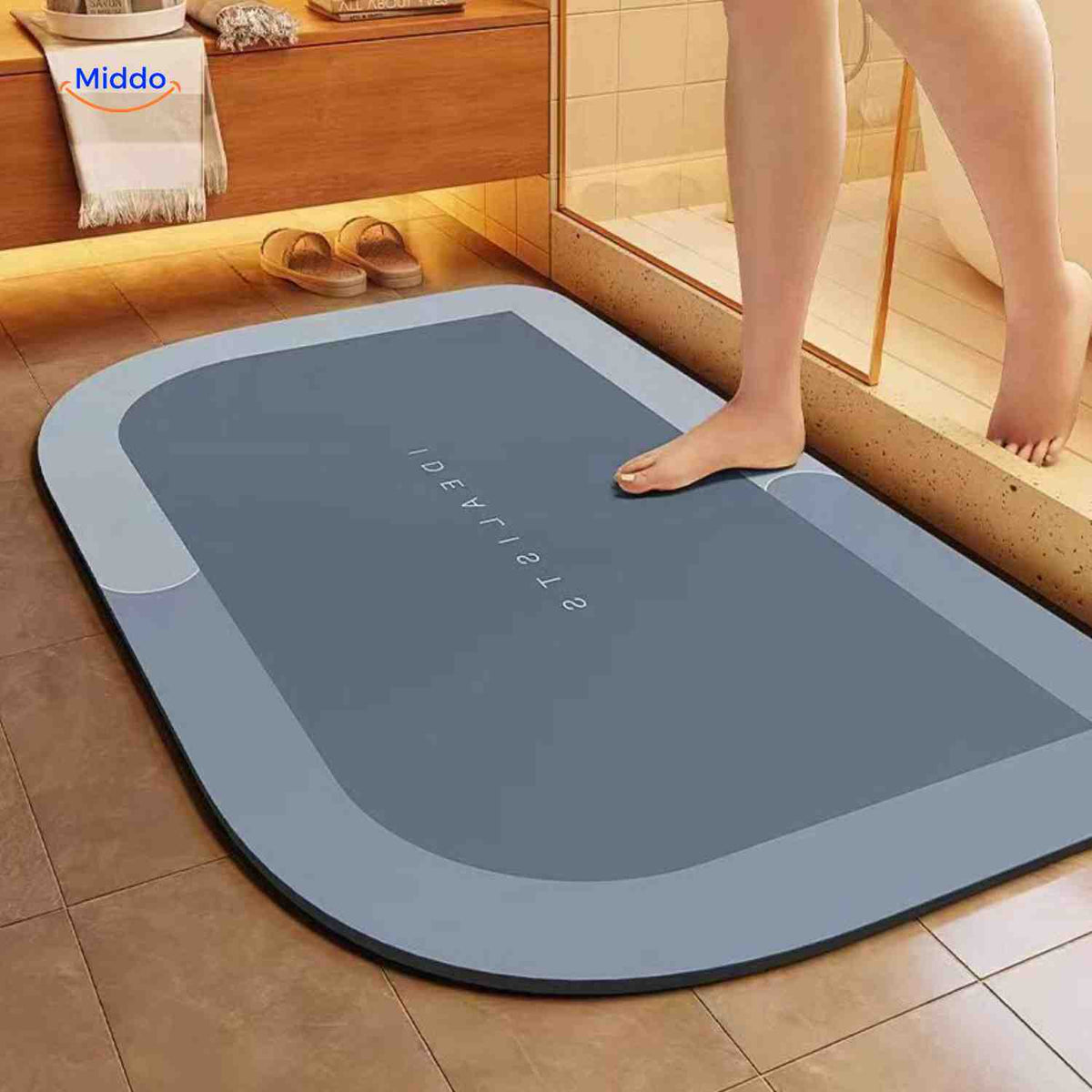 Quick-Drying Bath Mat — Extra Absorbent, Non-Slip