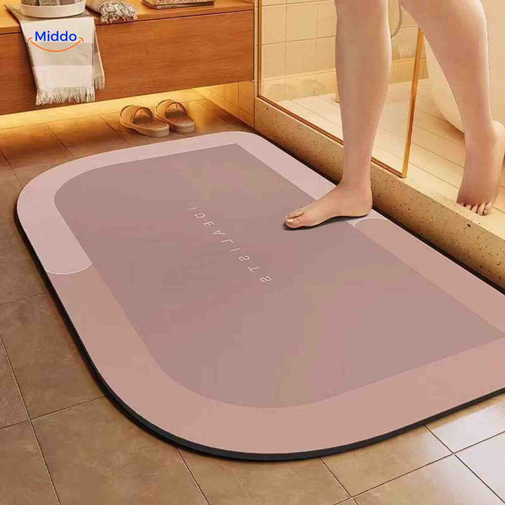 Quick-Drying Bath Mat — Extra Absorbent, Non-Slip
