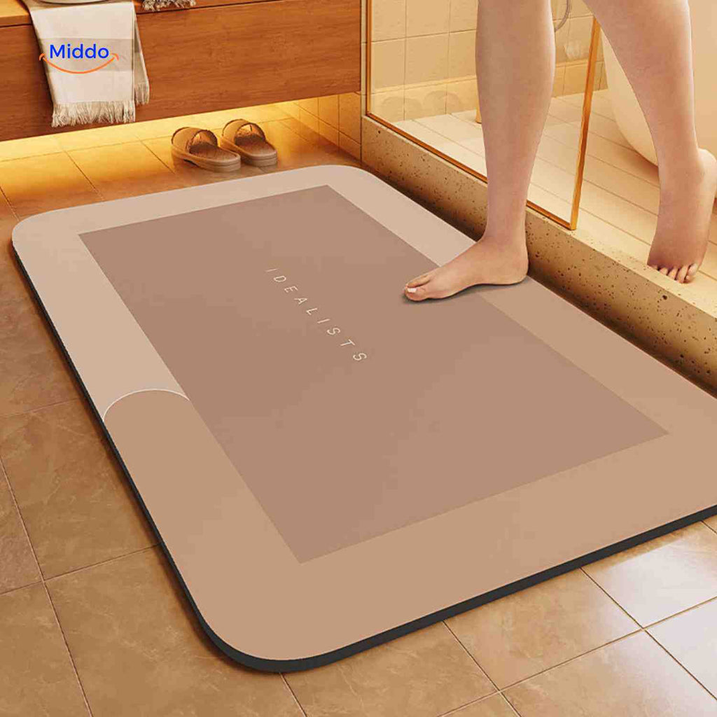 Quick-Drying Bath Mat — Extra Absorbent, Non-Slip