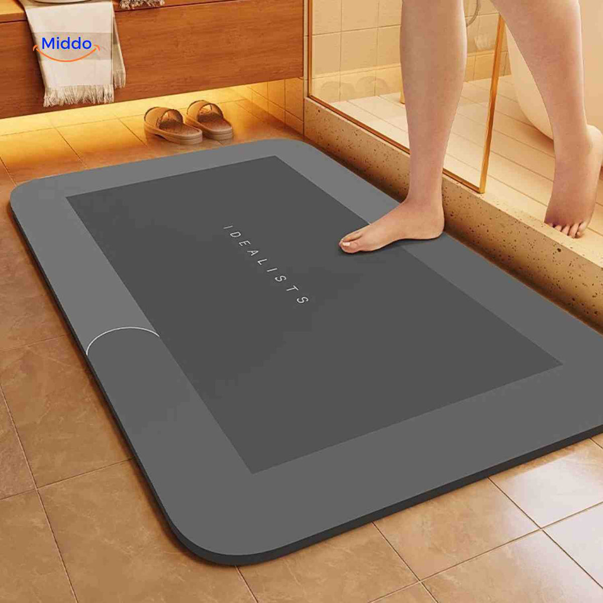 Quick-Drying Bath Mat — Extra Absorbent, Non-Slip