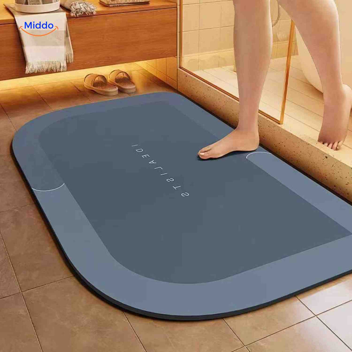 Quick-Drying Bath Mat — Extra Absorbent, Non-Slip