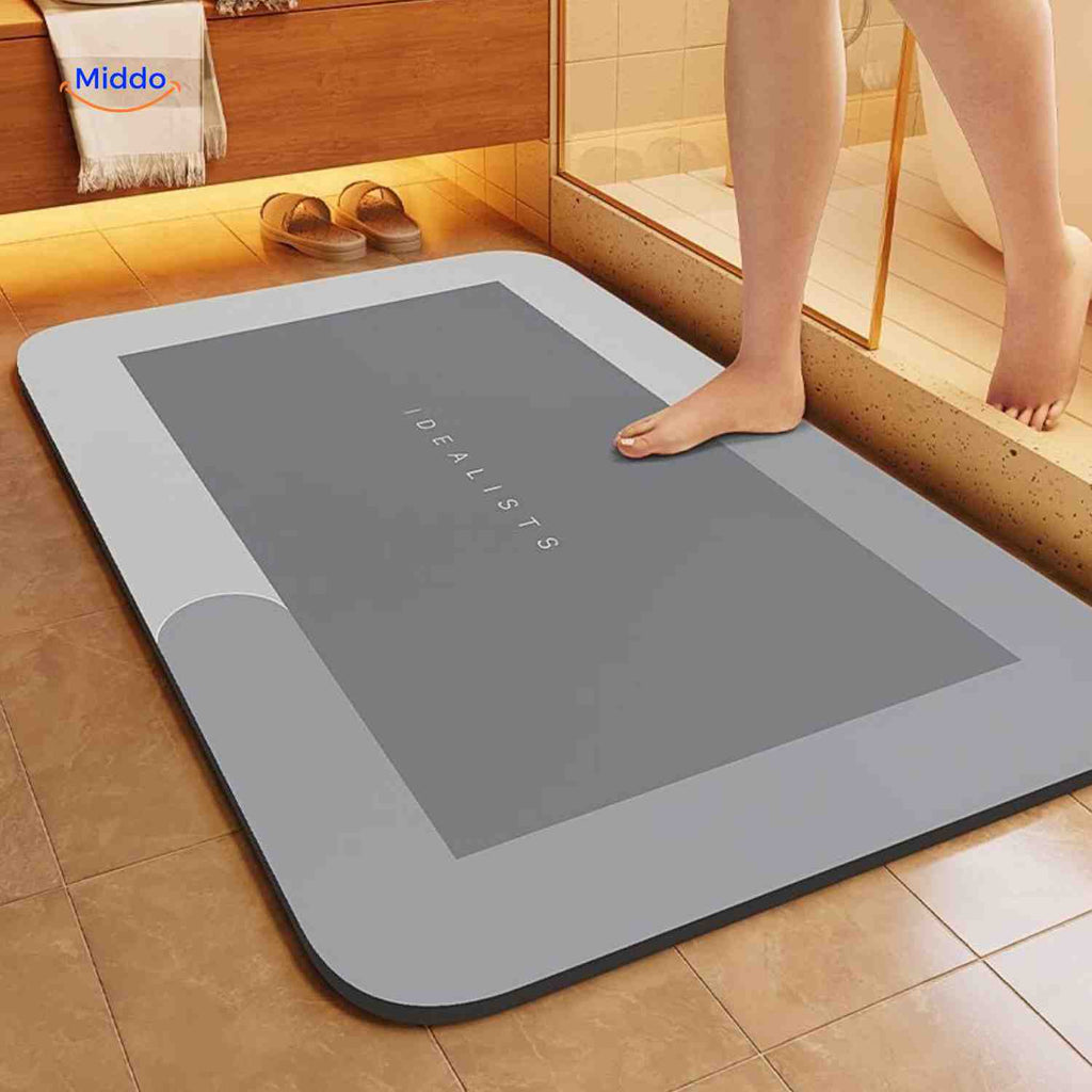 Quick-Drying Bath Mat — Extra Absorbent, Non-Slip