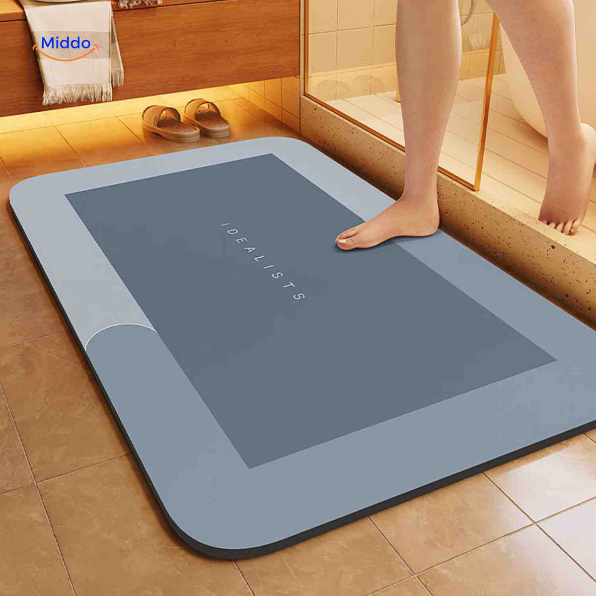 Quick-Drying Bath Mat — Extra Absorbent, Non-Slip