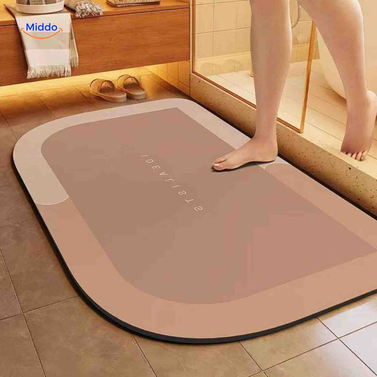 Quick-Drying Bath Mat — Extra Absorbent, Non-Slip