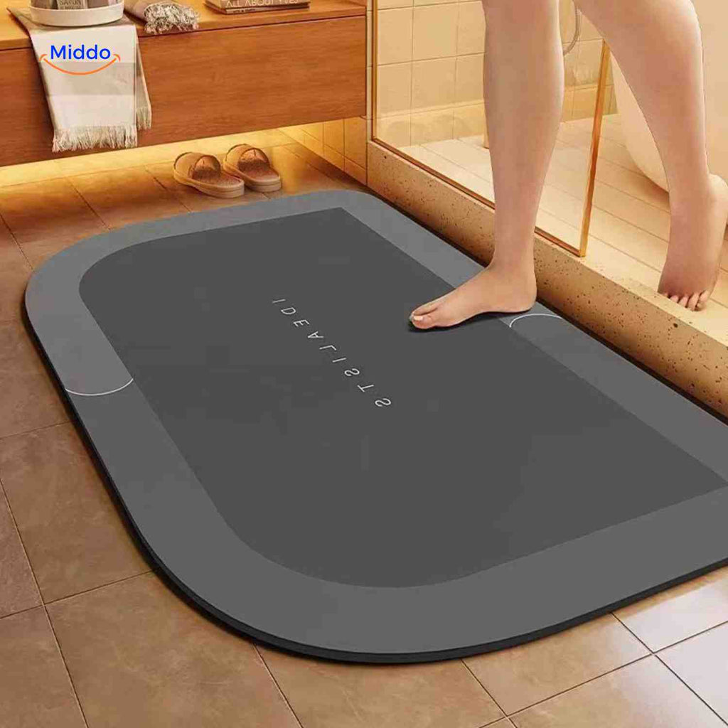 Quick-Drying Bath Mat — Extra Absorbent, Non-Slip