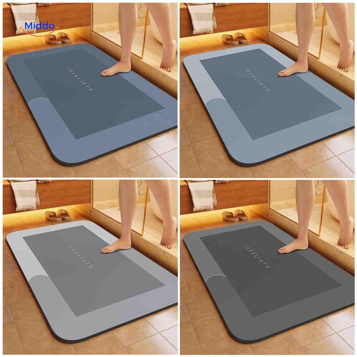 Quick-Drying Bath Mat — Extra Absorbent, Non-Slip