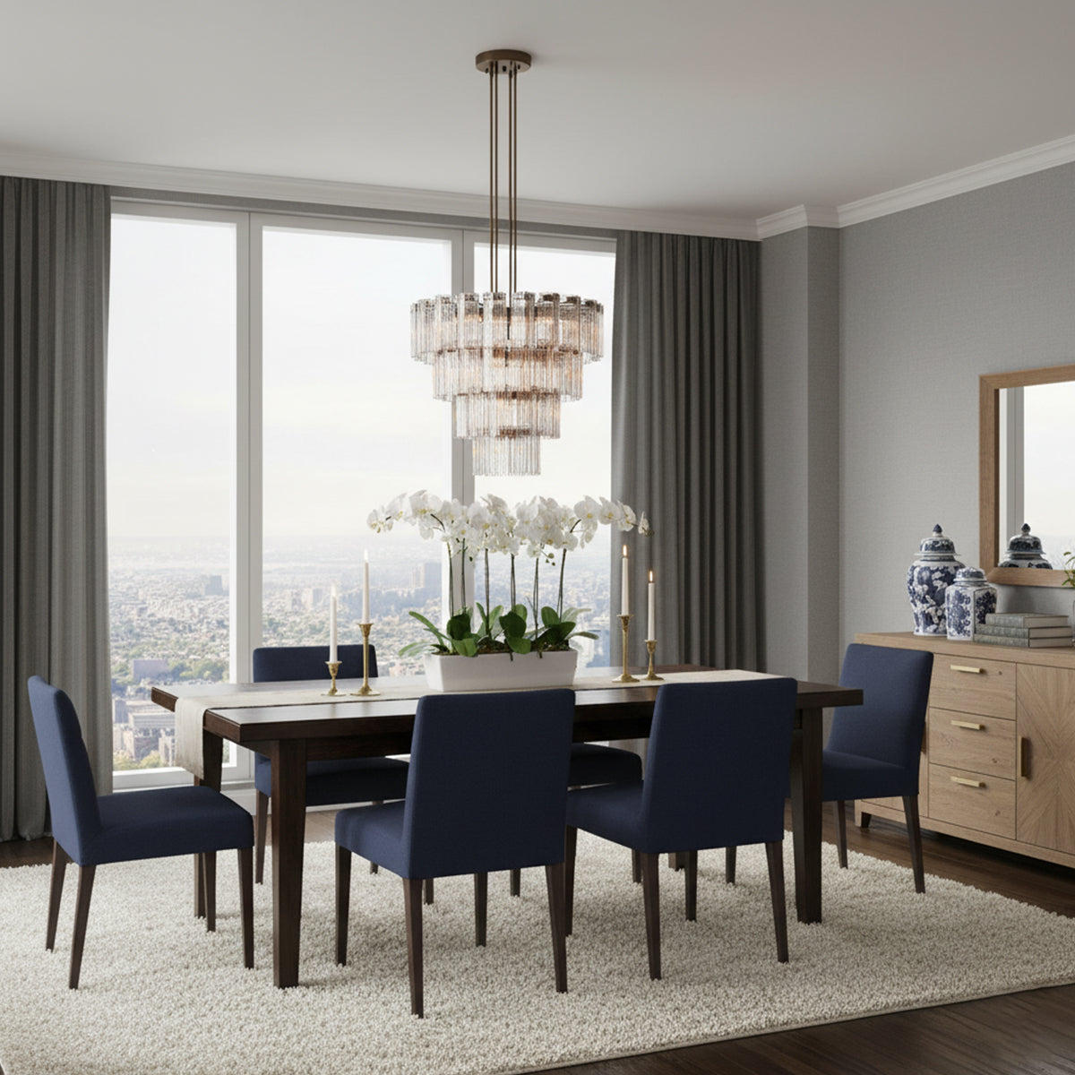 Art Glass Dearie Round Chandelier | wildoxy