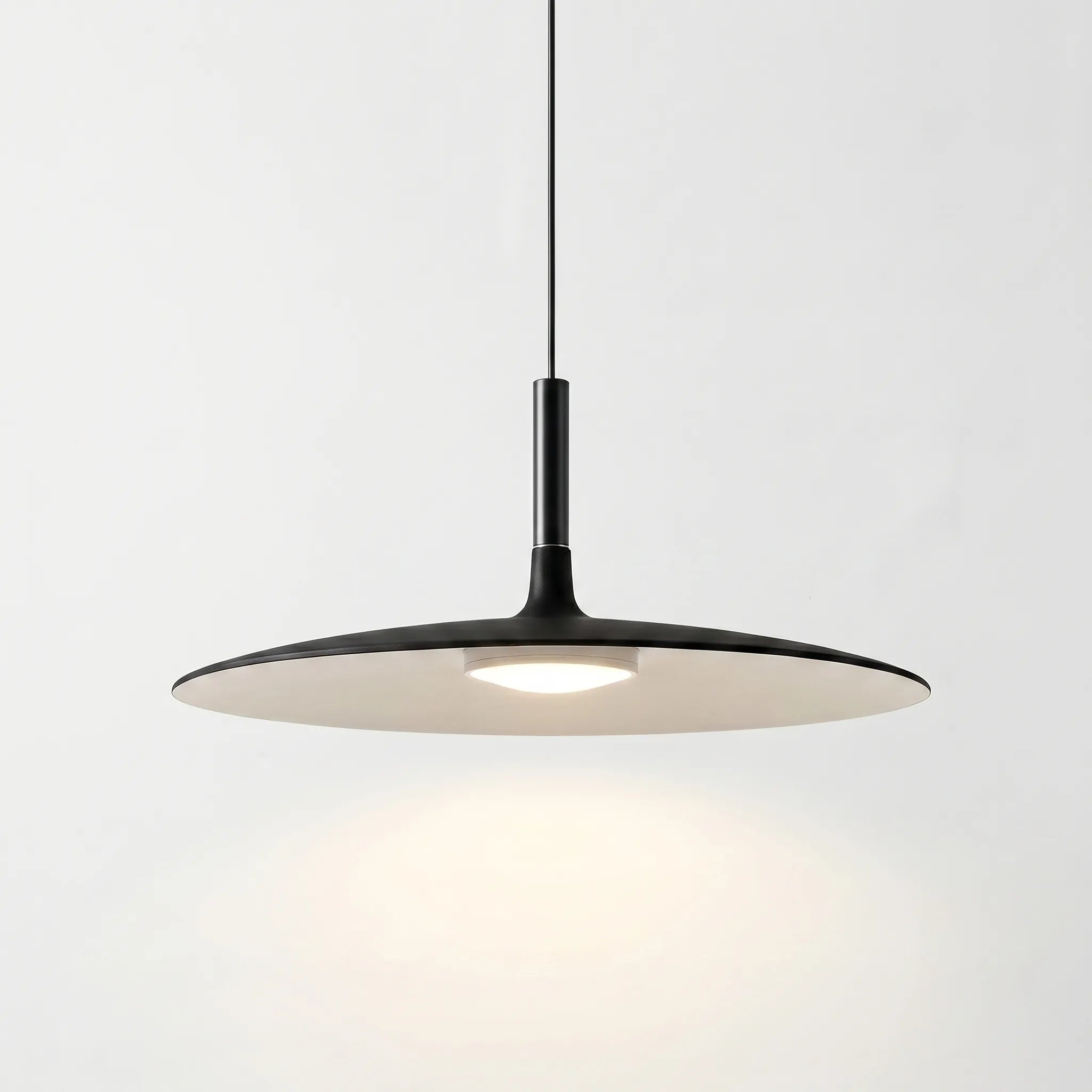 Minimalist Saucer Pendant Light -  Illuminating Dining Spaces - Wildoxy