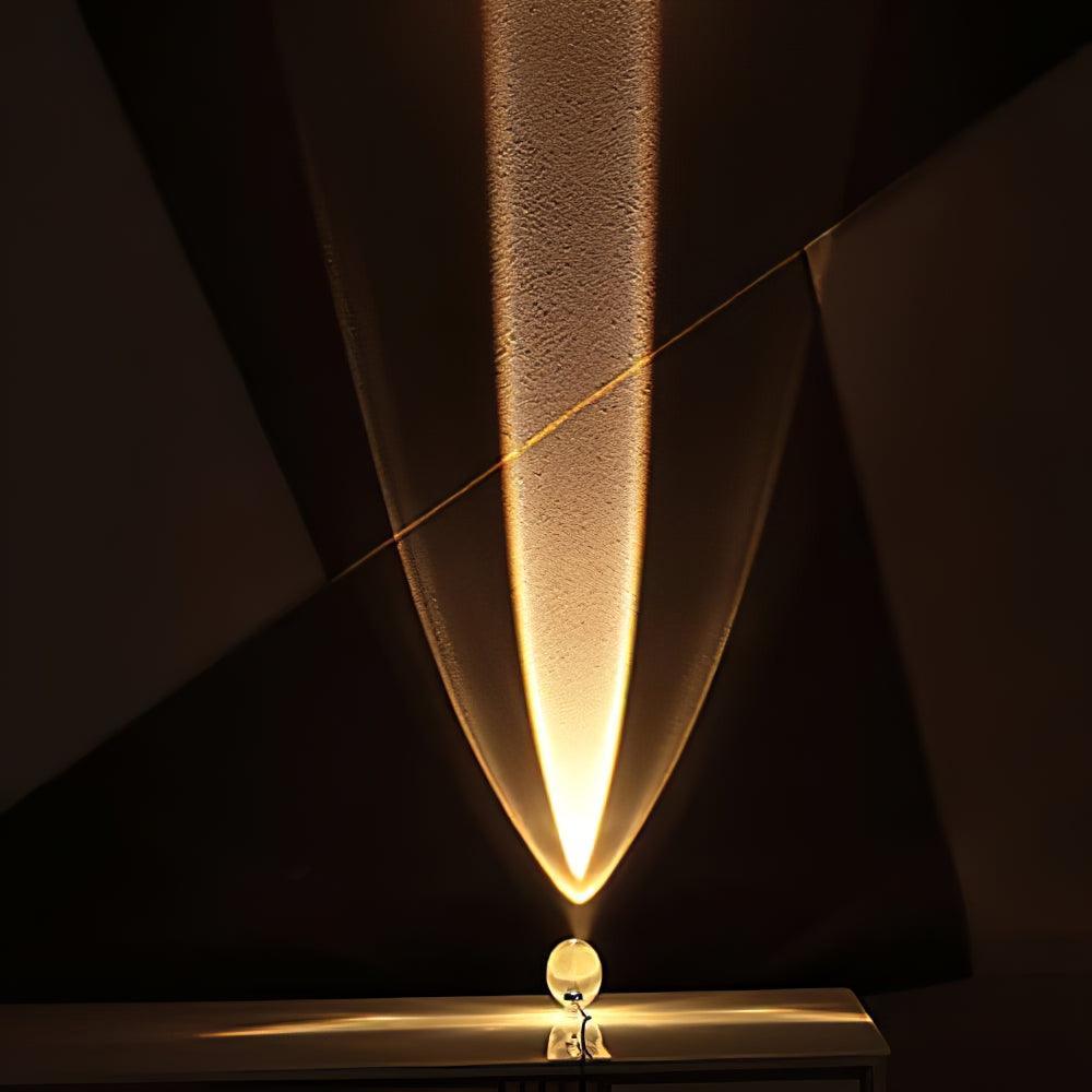 Marsman-tafellamp — oogvormige lichtprojectie op de muur, zachte gloed