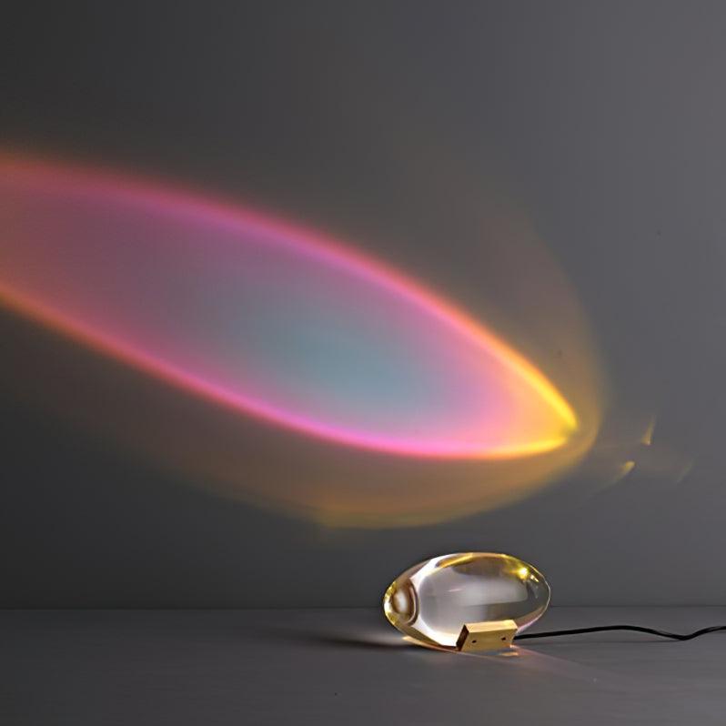 Marsman-tafellamp — oogvormige lichtprojectie op de muur, zachte gloed