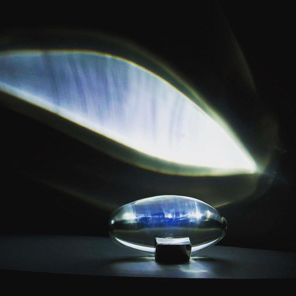 Marsman-tafellamp — oogvormige lichtprojectie op de muur, zachte gloed
