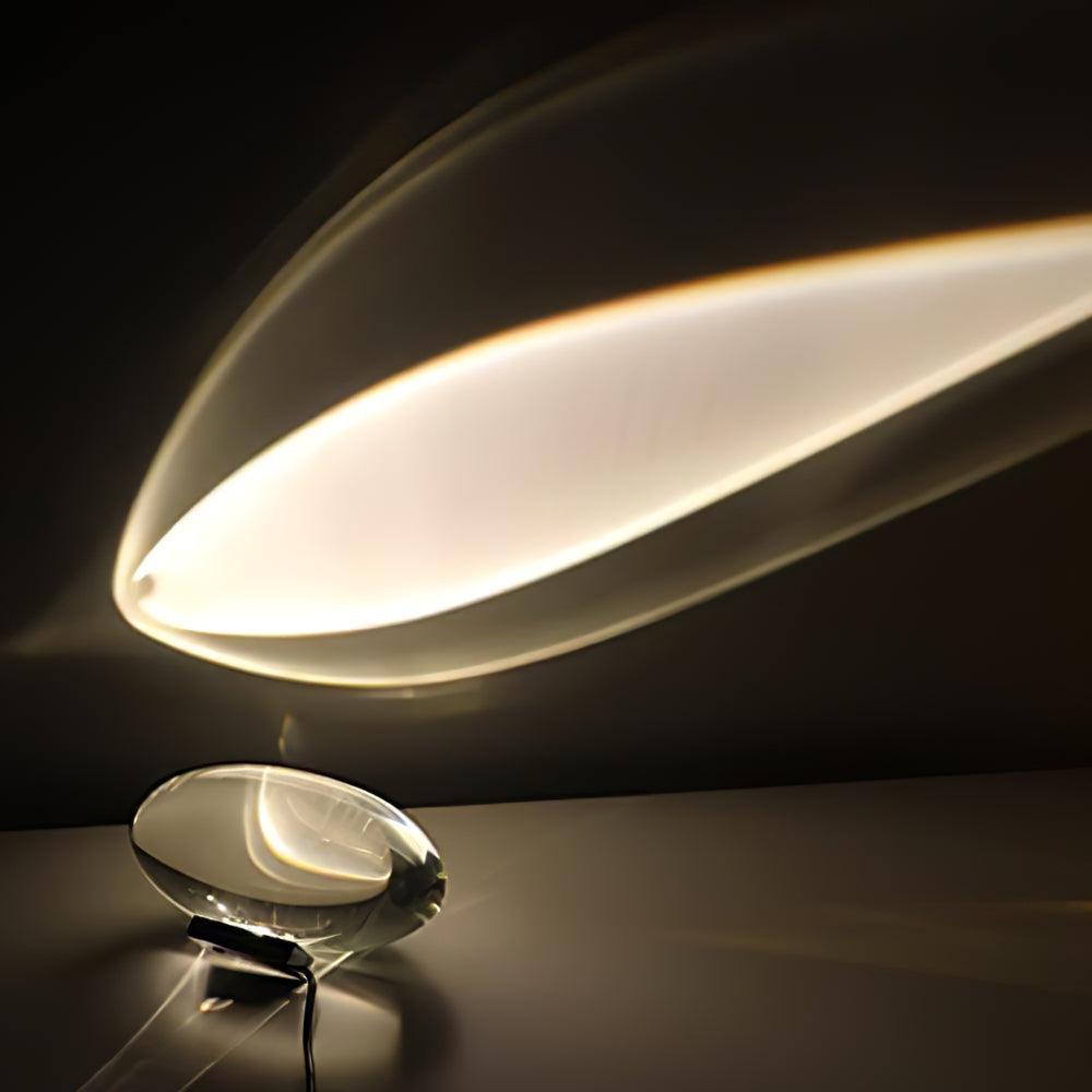 Marsman-tafellamp — oogvormige lichtprojectie op de muur, zachte gloed