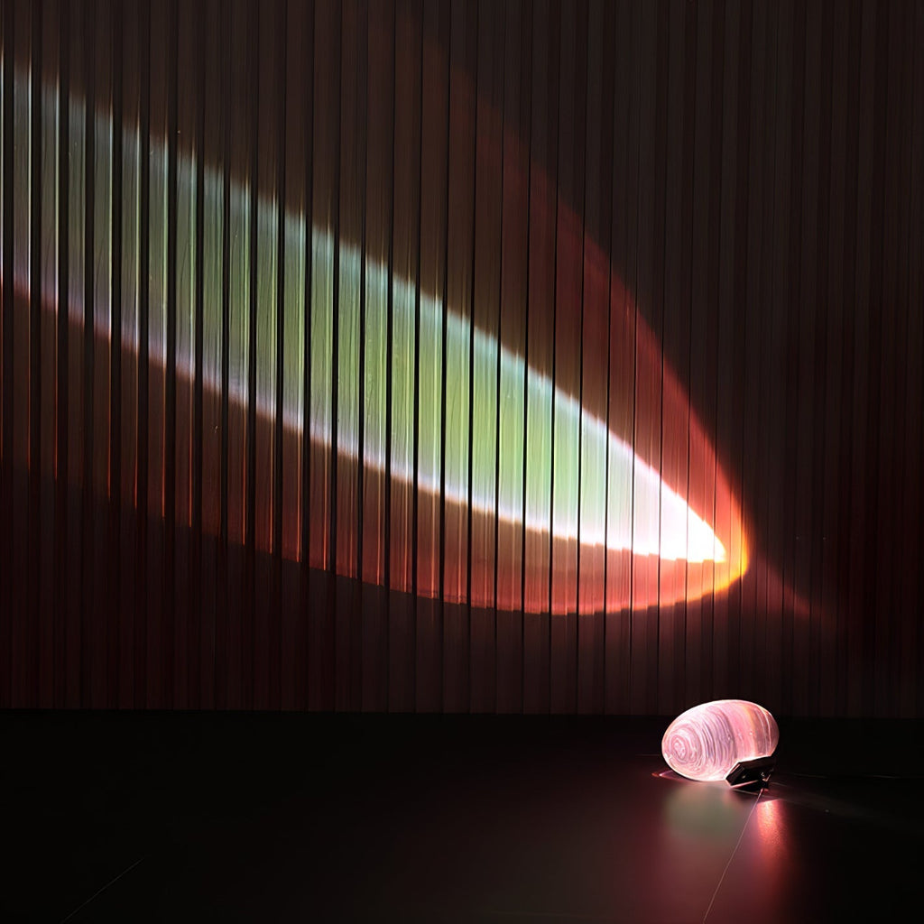 Marsman-tafellamp — oogvormige lichtprojectie op de muur, zachte gloed