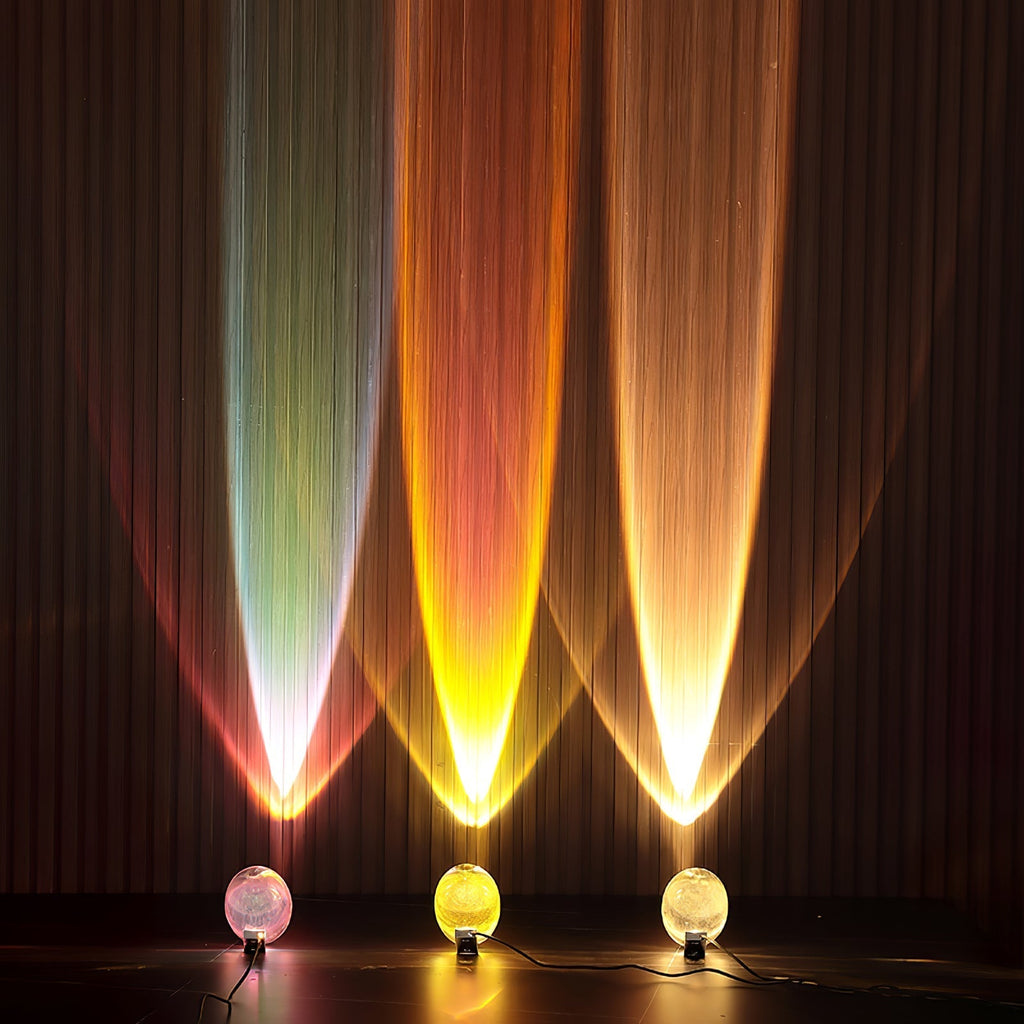 Marsman-tafellamp — oogvormige lichtprojectie op de muur, zachte gloed