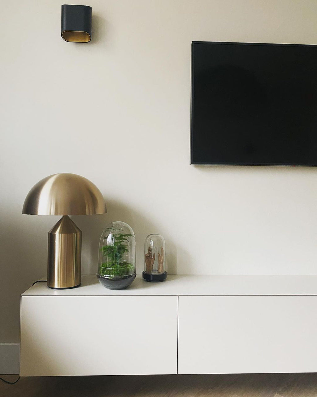 Geometrische Metalllampe — italienisches Design, 2 Größen, 5 Oberflächen