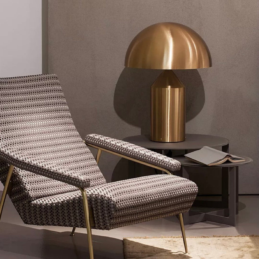 Geometrische Metalllampe — italienisches Design, 2 Größen, 5 Oberflächen