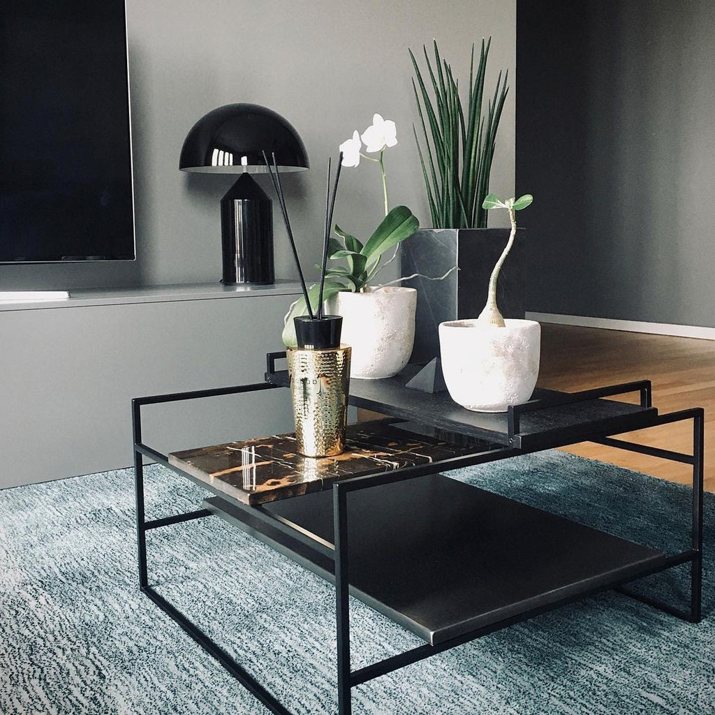 Geometrische Metalllampe — italienisches Design, 2 Größen, 5 Oberflächen