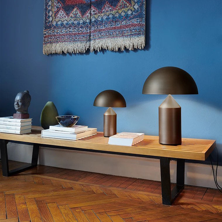 Geometrische Metalllampe — italienisches Design, 2 Größen, 5 Oberflächen