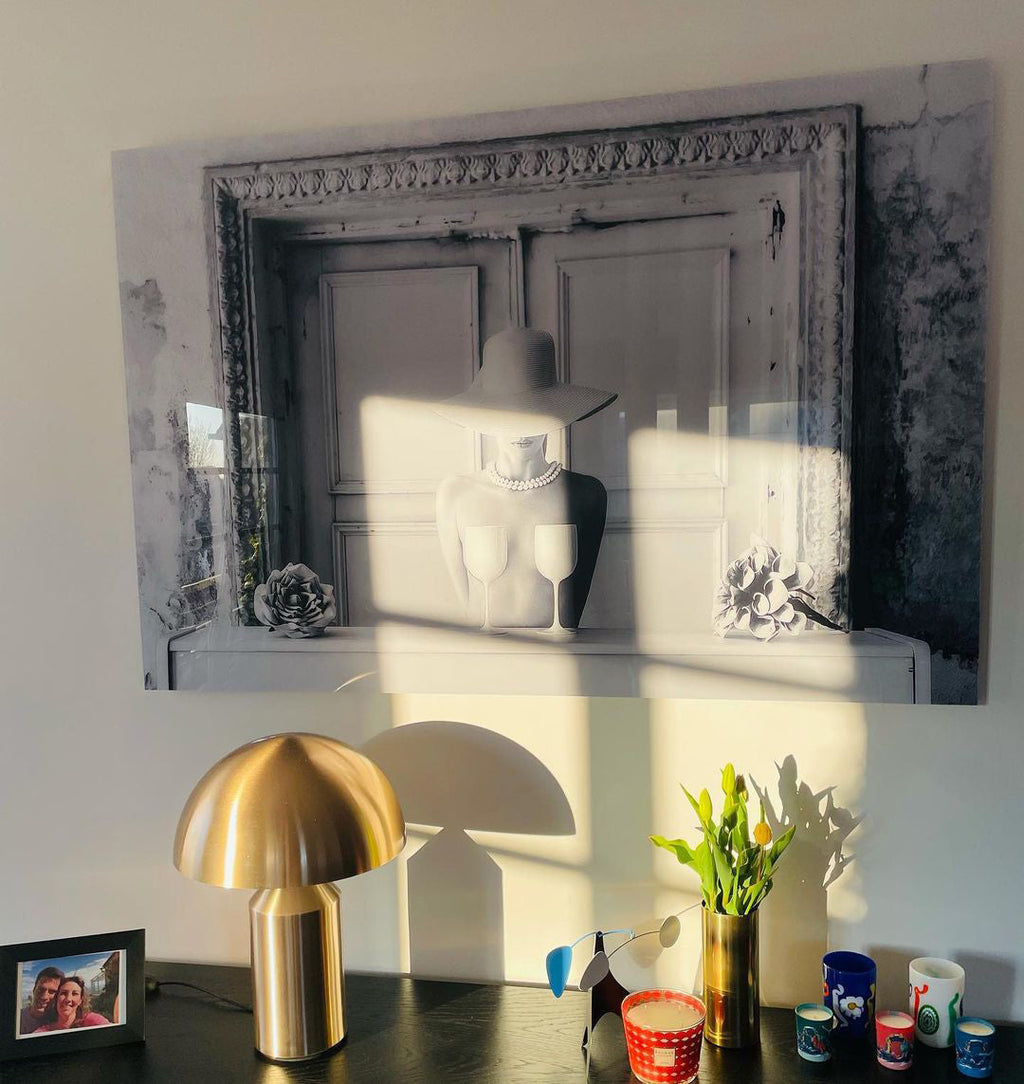 Geometrische Metalllampe — italienisches Design, 2 Größen, 5 Oberflächen